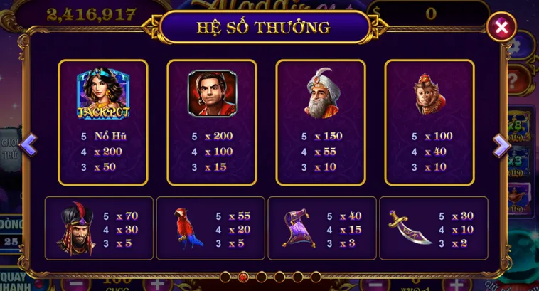 Chinh Phục Kho Báu Bắn Cá Aladdin Tại Bin88 Thắng Lớn