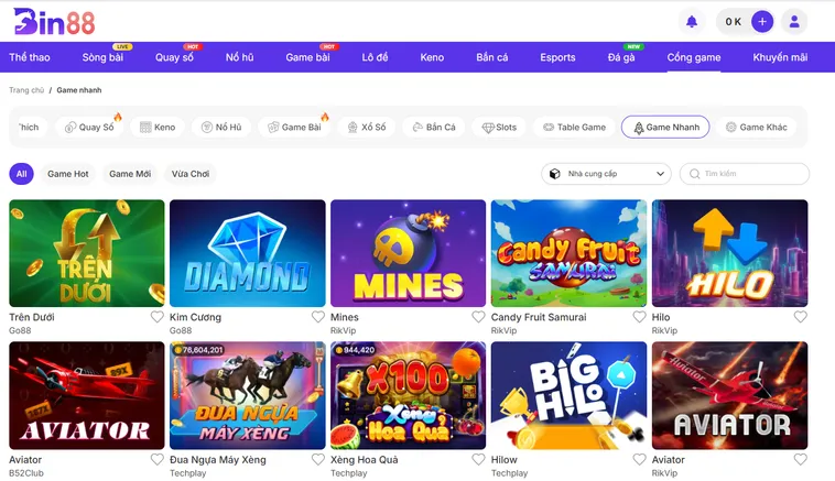 Khám Phá Kho Game Nhanh Bin88 Với Cơ Hội Kiếm Tiền Siêu Tốc