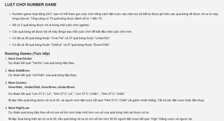 Chinh Phục Tốc Độ Và Con Số Cùng Quay Số Numbers Game Tại Bin88