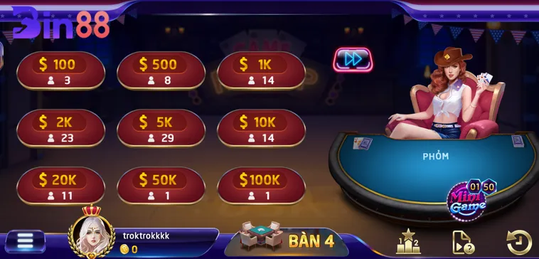 Chinh Phục Phỏm Tại Bin88 Trải Nghiệm Game Bài Trí Tuệ Đỉnh Cao 2026