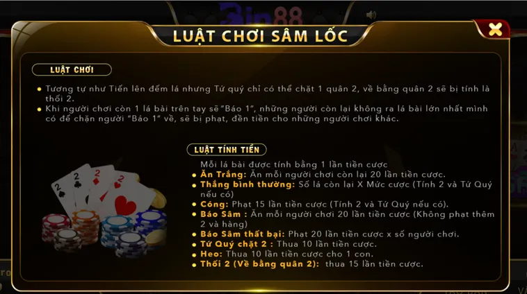 Khẳng Định Bản Lĩnh Và Tốc Độ Cùng Sâm Lốc Tại Bin88 Đỉnh Cao